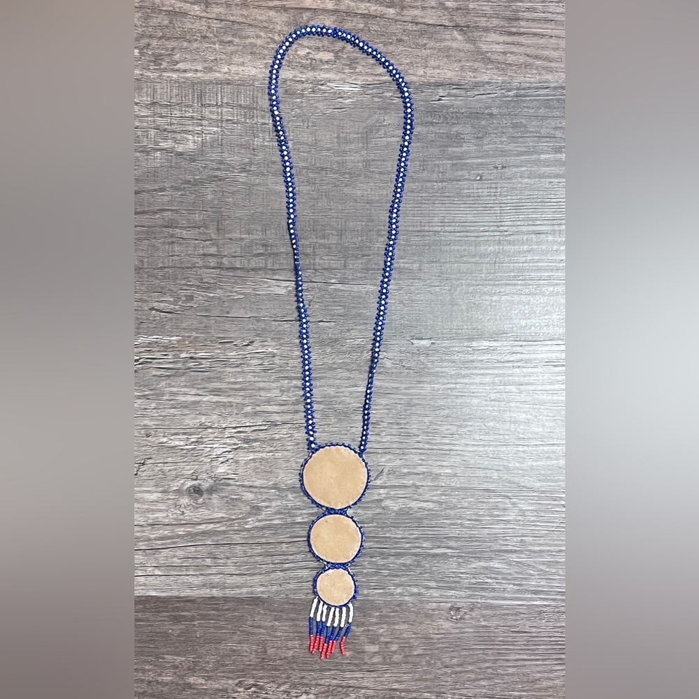 FINAL PRICE Vintage Native American Beaded Necklace - Picture 3 of 5